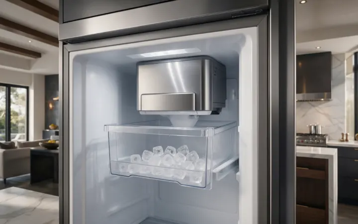 Viking Refrigerator Ice Maker Makes Small or Hollow Cubes: Start With Water Flow