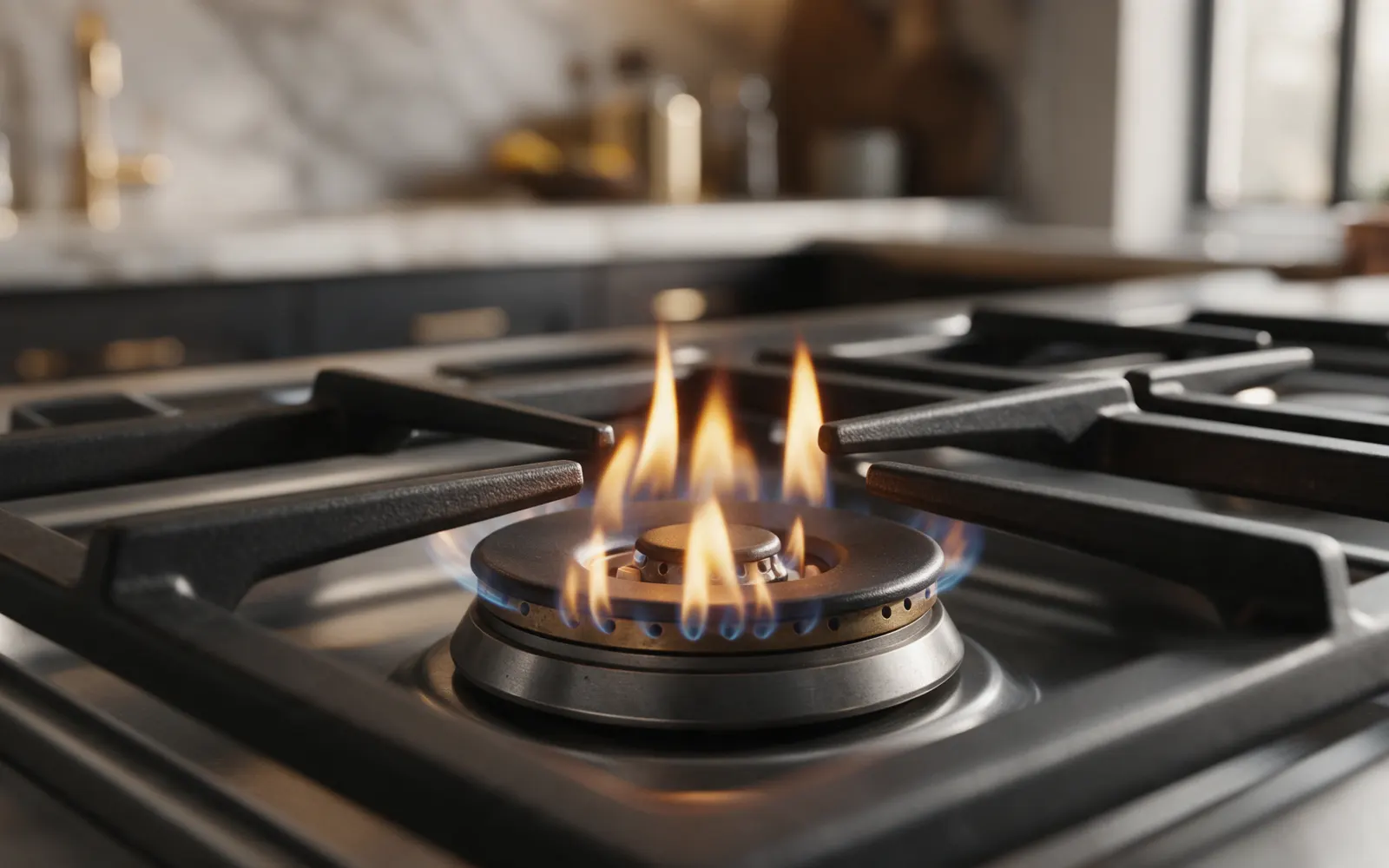 Viking Gas Burner Has a Yellow or Orange Flame: When to Stop and Check the Burner