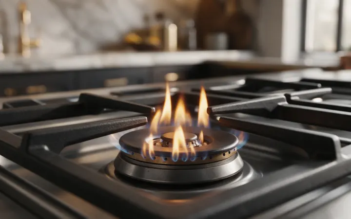 Viking Gas Burner Has a Yellow or Orange Flame: When to Stop and Check the Burner