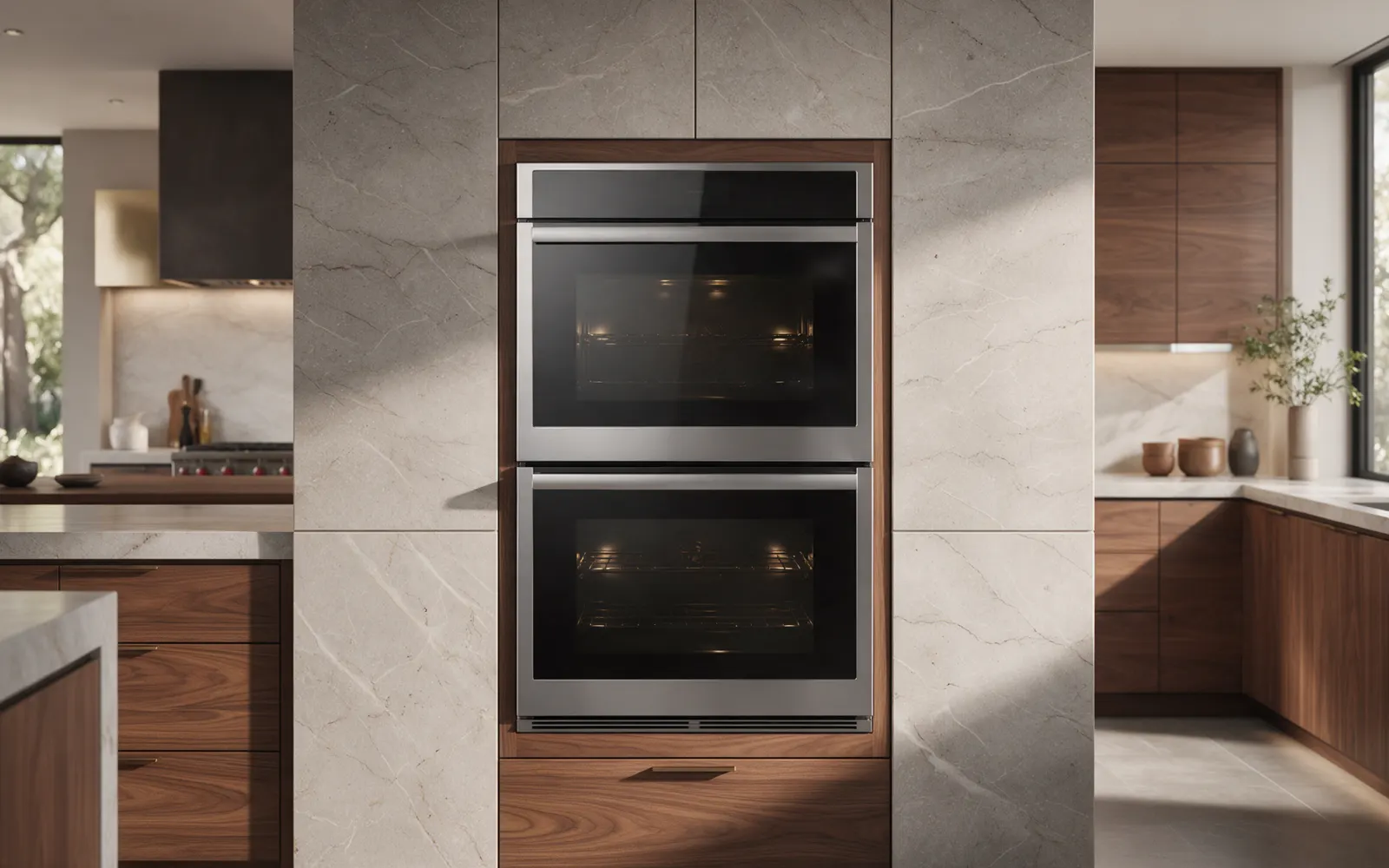 Viking wall oven in a modern kitchen